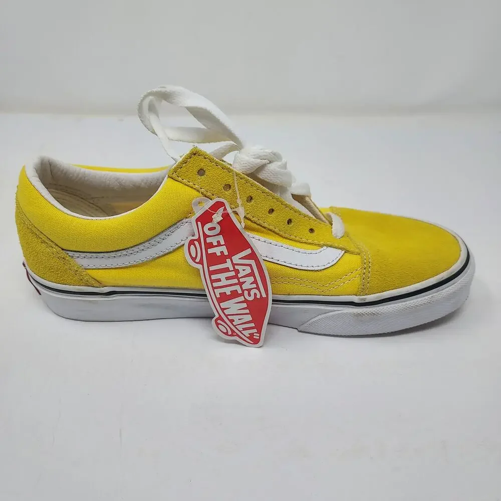 NEW Vans Classic Style Yellow Lace Up Size 6.5 - Picture 5 of 9
